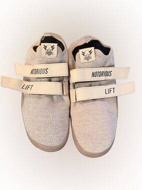 Notorious Lift Savage Powerlifting Shoes Double Strap Deadlift Trainer Size 46